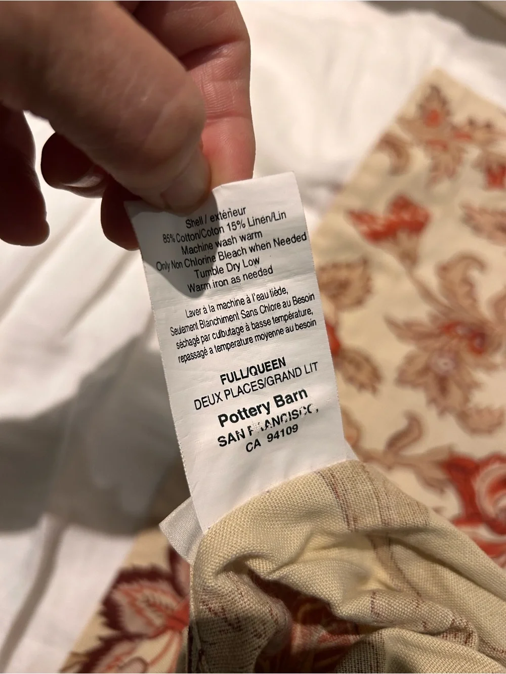 Like-New Pottery Barn Tascha Palampore Duvet Set Full/Queen 2 Standard Shams